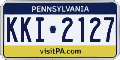 PA license plate KKI2127