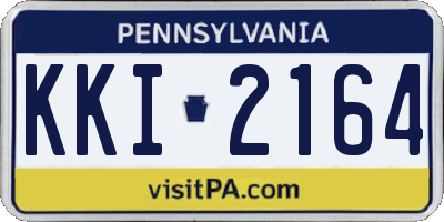 PA license plate KKI2164