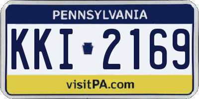 PA license plate KKI2169