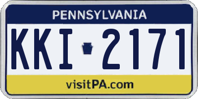 PA license plate KKI2171