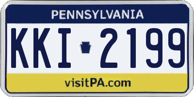 PA license plate KKI2199