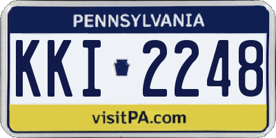 PA license plate KKI2248