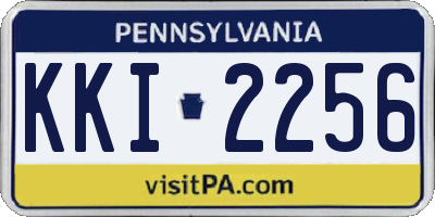 PA license plate KKI2256
