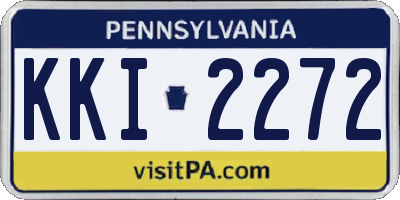 PA license plate KKI2272