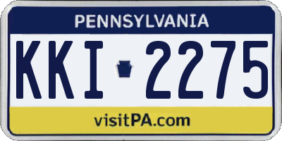 PA license plate KKI2275