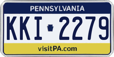 PA license plate KKI2279