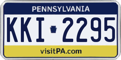 PA license plate KKI2295