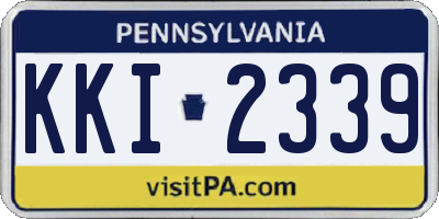 PA license plate KKI2339