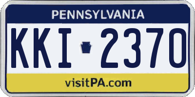 PA license plate KKI2370