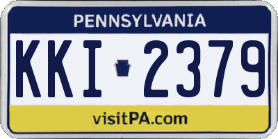 PA license plate KKI2379