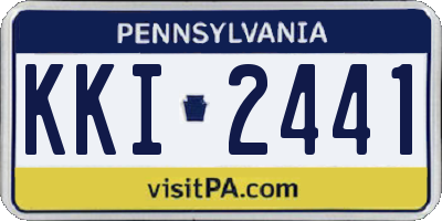 PA license plate KKI2441