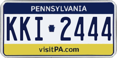 PA license plate KKI2444