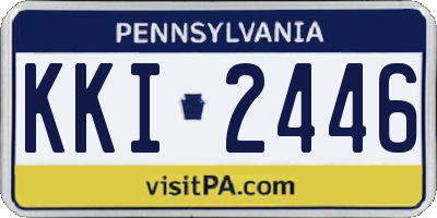 PA license plate KKI2446