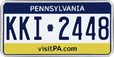 PA license plate KKI2448