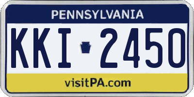 PA license plate KKI2450