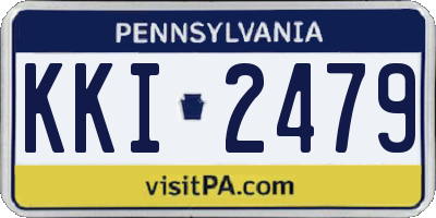 PA license plate KKI2479