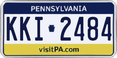 PA license plate KKI2484