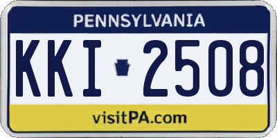 PA license plate KKI2508