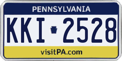 PA license plate KKI2528