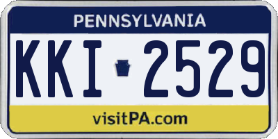 PA license plate KKI2529
