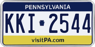 PA license plate KKI2544