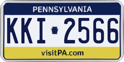 PA license plate KKI2566