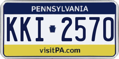 PA license plate KKI2570