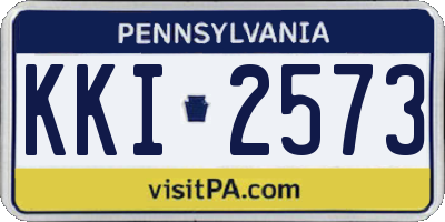 PA license plate KKI2573