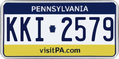 PA license plate KKI2579