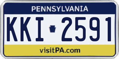 PA license plate KKI2591