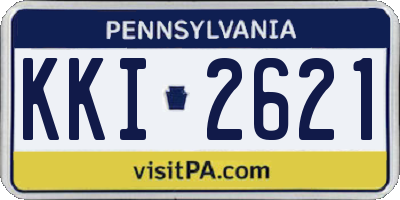 PA license plate KKI2621