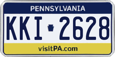 PA license plate KKI2628