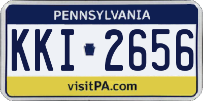 PA license plate KKI2656