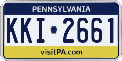 PA license plate KKI2661
