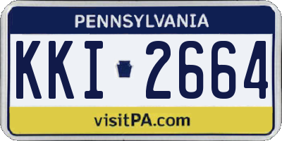PA license plate KKI2664