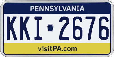 PA license plate KKI2676