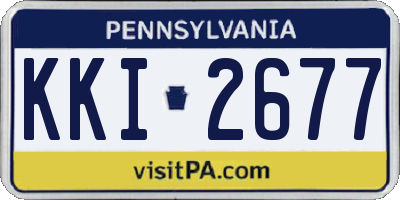 PA license plate KKI2677
