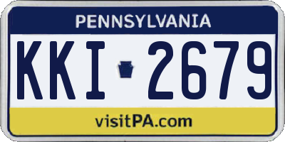 PA license plate KKI2679