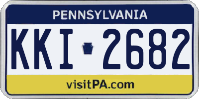 PA license plate KKI2682