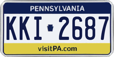 PA license plate KKI2687