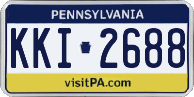 PA license plate KKI2688