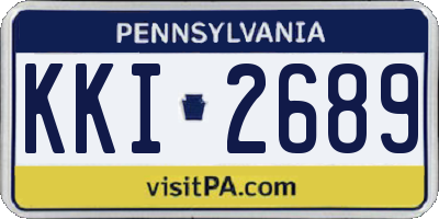 PA license plate KKI2689