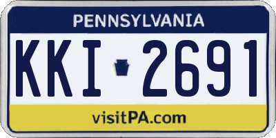 PA license plate KKI2691