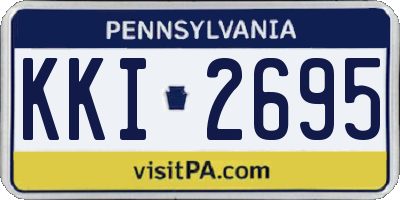 PA license plate KKI2695