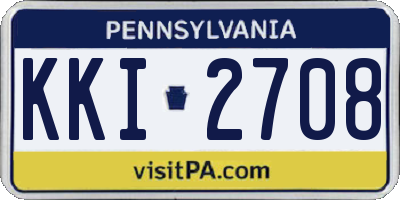 PA license plate KKI2708