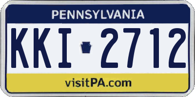 PA license plate KKI2712