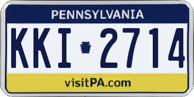 PA license plate KKI2714