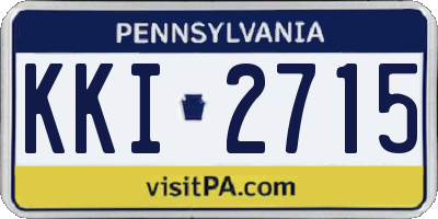 PA license plate KKI2715