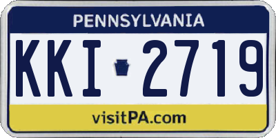 PA license plate KKI2719
