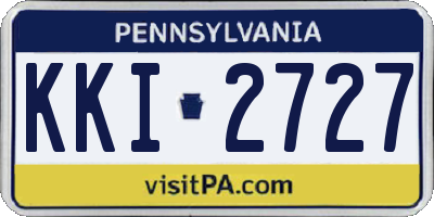 PA license plate KKI2727
